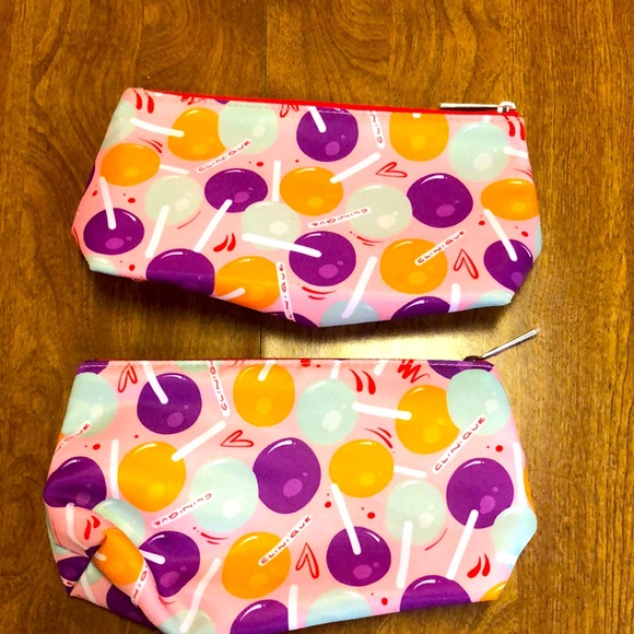 Set of (2) New Clinique Cosmetic Bags - Picture 1 of 5
